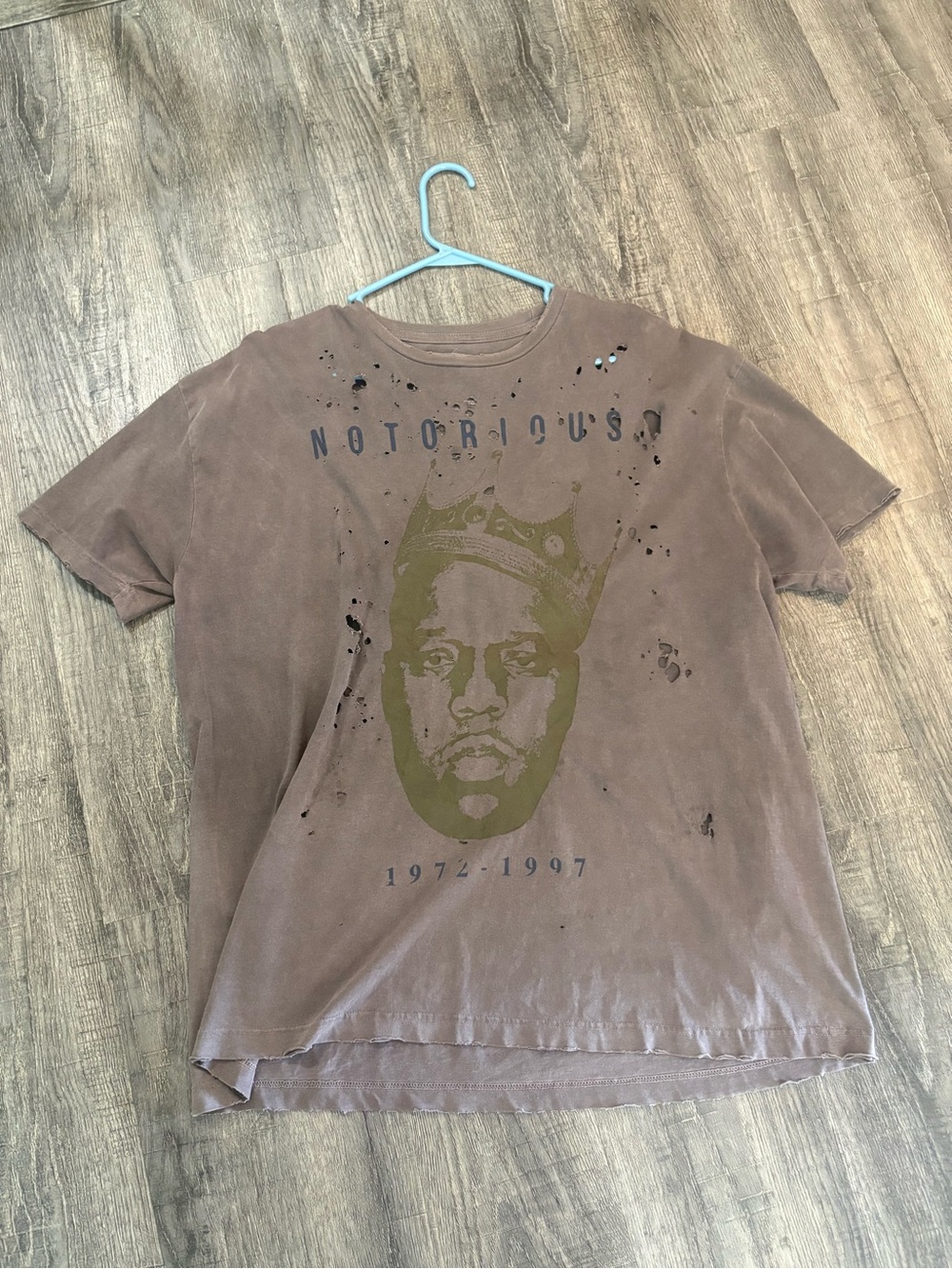 Notorious Graphic Short Sleeve Tee in Brown